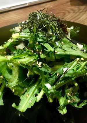 【春菊嫌いにも】塩昆布と春菊のサラダ-レシピのメイン写真