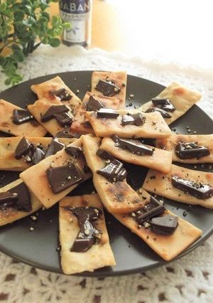 バレンタインにも♪チョコペパー焼き酒粕-レシピのメイン写真