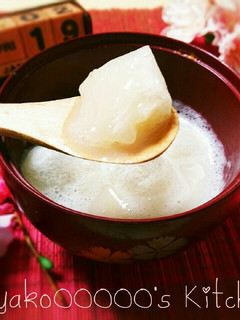 簡単♪豆乳仕立ての白ぜんざい/おしるこ-レシピのメイン写真