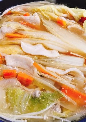 簡単！味染み☆白菜と豚肉のミルフィーユ鍋-レシピのメイン写真