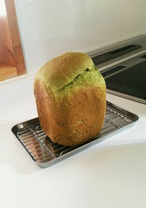ふんわり抹茶食パン(HB)-レシピのメイン写真