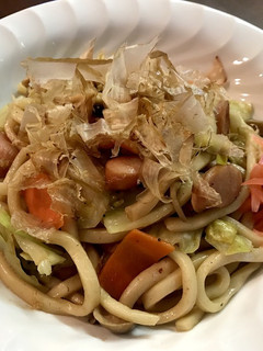 ウインナー&しめじ入り焼きうどん-レシピのメイン写真