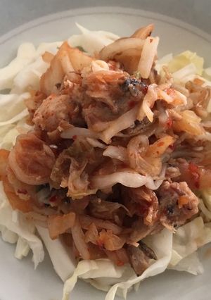 鯖缶キムチサラダ-レシピのメイン写真