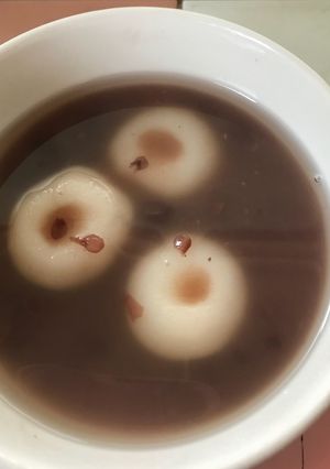 百均で、ぜんざい（おしるこ)-レシピのメイン写真