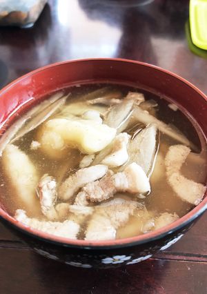 超簡単！豚バラとごぼうのすいとん-レシピのメイン写真