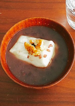 簡単絶品＊胡桃とバターでアレンジぜんざい-レシピのメイン写真