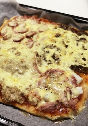 ピザ生地！発酵なし！袋の中で混ぜるだけ-レシピのメイン写真