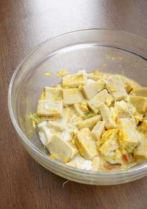 レンジで、高野豆腐の卵とじ-レシピのメイン写真