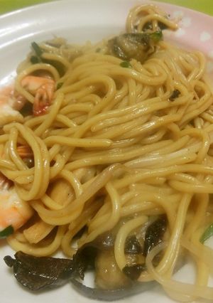 牡蛎と海老焼きそば　オイスター味　-レシピのメイン写真