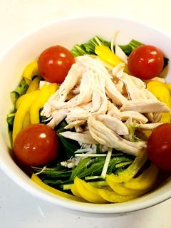 お手軽 電子レンジでバンバンジーサラダ-レシピのメイン写真