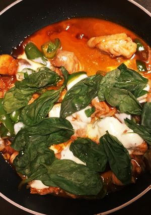 鶏肉とモッツァレラチーズのケチャップ炒め-レシピのメイン写真