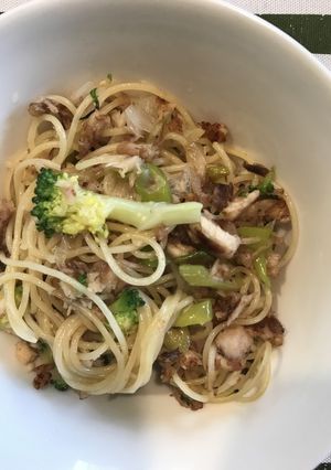 鰤カマほぐしの柚子胡椒パスタ-レシピのメイン写真