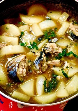 冷凍大根と鯖缶で麺つゆ時短煮物！！-レシピのメイン写真