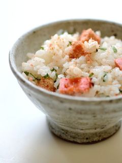 超簡単!「焼き明太子と大葉の混ぜご飯」-レシピのメイン写真