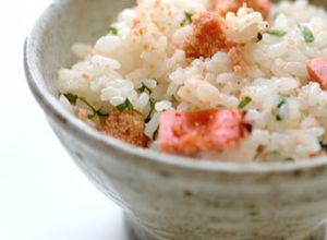 超簡単！「焼き明太子と大葉の混ぜご飯」-レシピのメイン写真