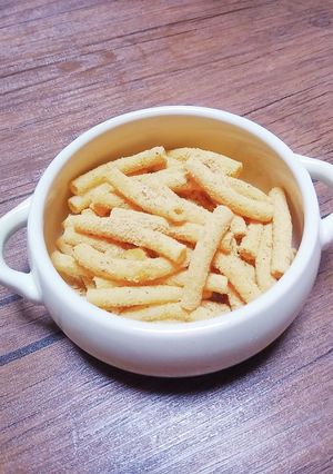 手づかみおやつ☆ごま入り安倍川マカロニ-レシピのメイン写真