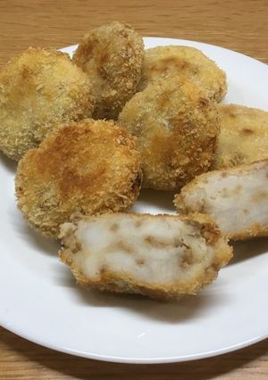 肉そぼろ入り里芋コロッケ-レシピのメイン写真