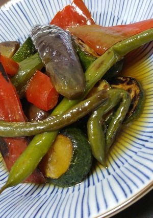 野菜モリモリ！調味料1つの揚げ浸し♪-レシピのメイン写真