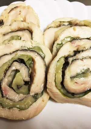 しそのりチーズでくるくる鶏ハム♡-レシピのメイン写真