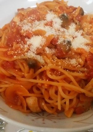 鶏肉トマト生パスタ-レシピのメイン写真