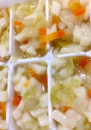 7ヶ月離乳食★キャベツうどん【冷凍保存】-レシピのメイン写真