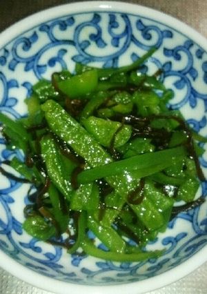 簡単 ピーマンの塩昆布和え-レシピのメイン写真