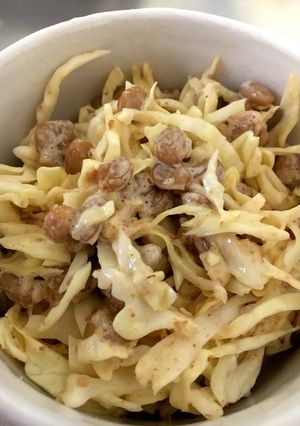 クセになる☆簡単キャベツと納豆のマヨ和え-レシピのメイン写真