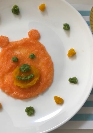 ハーフバースデー♡クマさんプレート-レシピのメイン写真
