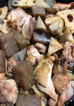 味付けは麺つゆ！鶏肉とレンコン炒め煮-レシピのメイン写真