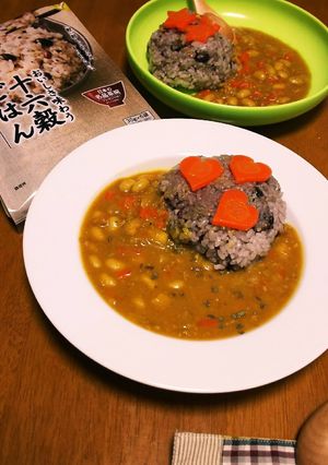 大豆カレー*とろみは餅*米ははくばく雑穀-レシピのメイン写真