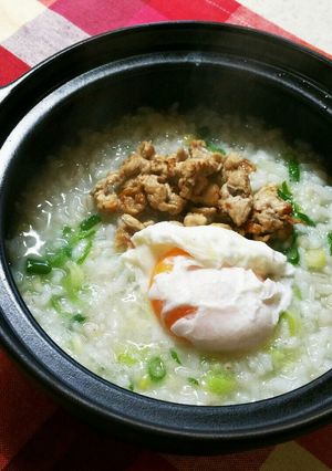 ネギと豚肉のナンプラーお粥-レシピのメイン写真