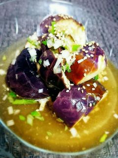 レンジで簡単!茄子の中華風香味おひたし-レシピのメイン写真