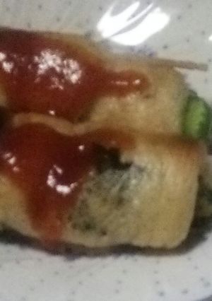 簡単 油揚げでオクラ大葉チーズ巻き-レシピのメイン写真