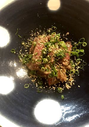 牛ステーキの葱胡麻まみれ ポン酢仕立て-レシピのメイン写真