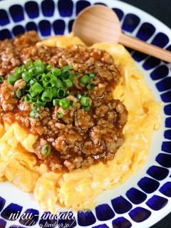 ふわふわたまごのひき肉あんかけ。-レシピのメイン写真