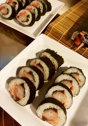 しめ鯖で博多巻風　巻き寿司-レシピのメイン写真