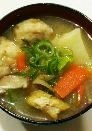 野菜たっぷり具沢山つみれ汁-レシピのメイン写真