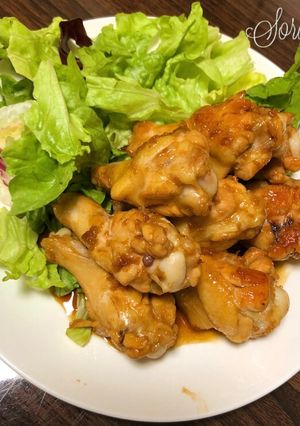 ガーリック風味の甘辛手羽先-レシピのメイン写真