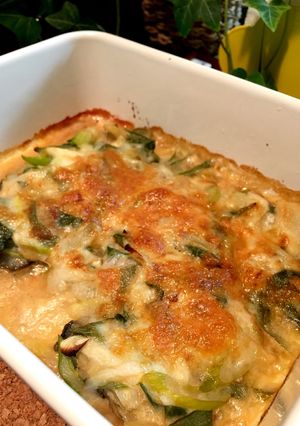 牡蠣と白ネギの豆乳味噌チーズ焼き-レシピのメイン写真