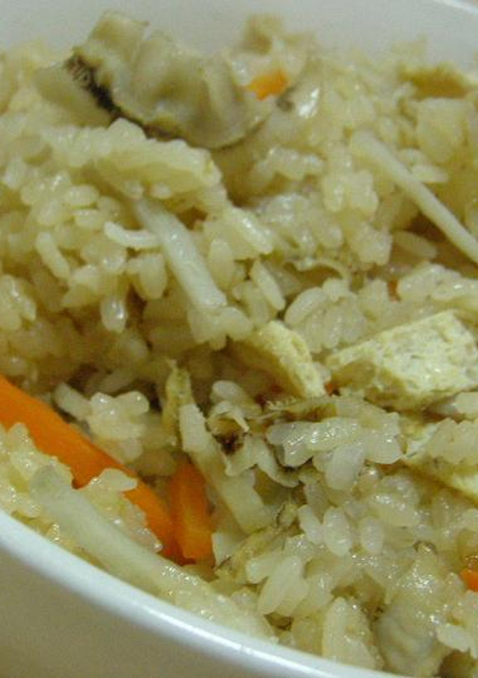 ホタテのヒモの炊き込みご飯-レシピのメイン写真