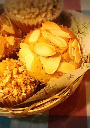 アーモンドカップケーキ-レシピのメイン写真