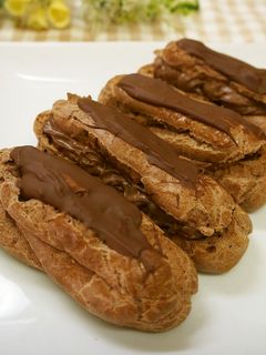 バレンタインに♪チョコたっぷり*エクレア-レシピのメイン写真
