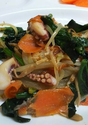 いかげそとお野菜のソイバター炒め-レシピのメイン写真