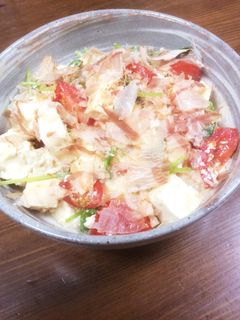 豆苗と豆腐の和風サラダ-レシピのメイン写真