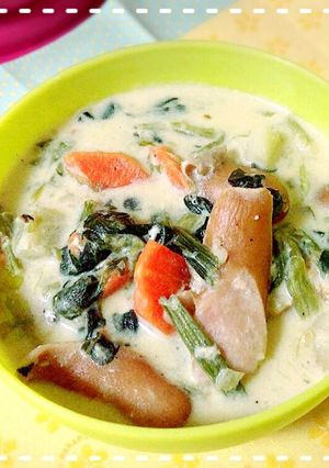 野菜たっぷり♪豆乳スープ-レシピのメイン写真