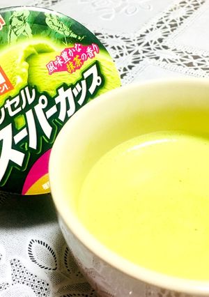 レンジでしゅわしゅわ抹茶オレ-レシピのメイン写真
