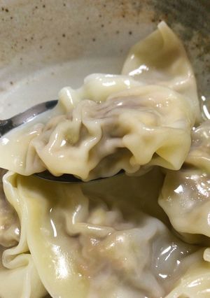 皮ちゅるん♪肉汁ウマウマ水餃子-レシピのメイン写真