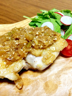 さっぱり!鶏肉のごまねぎポン酢ソース-レシピのメイン写真
