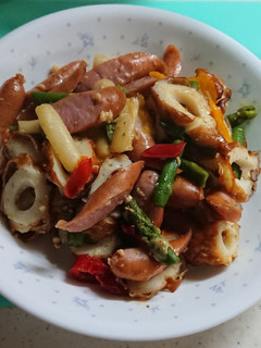 彩り野菜・ウインナー・ちくわの旨チー炒め-レシピのメイン写真