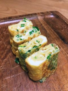 お弁当にも★こねぎの和な卵焼き-レシピのメイン写真